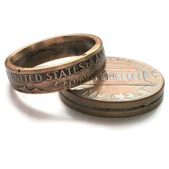 Vintage Lucky Copper Penny Coin Ring Gothic SEALED - Picture 2 of 8